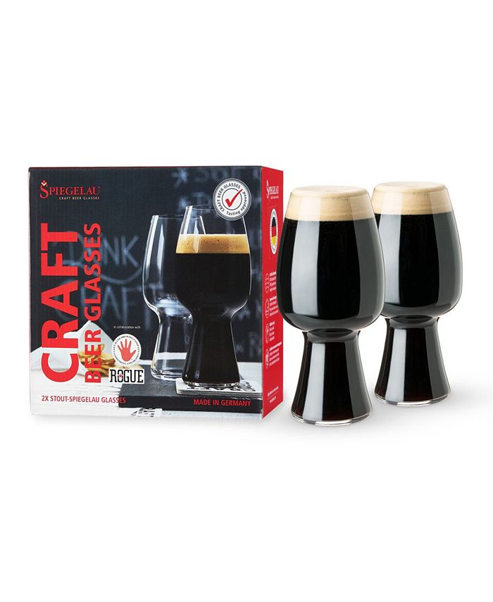 Spiegelau Craft Beer Stout Glass, Set of 2, 21 Oz - Brown