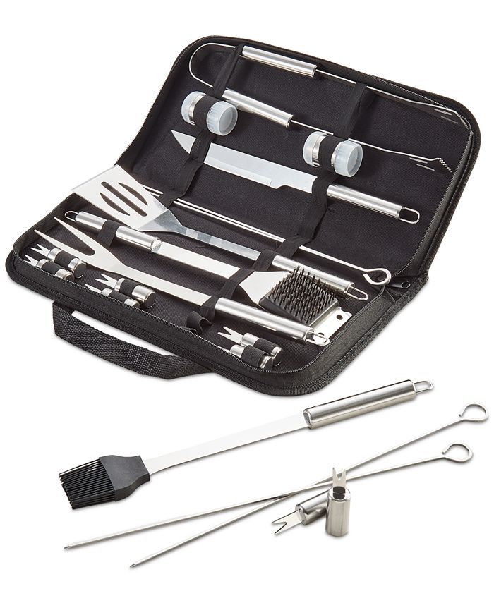 Tools of the Trade 21-Pc. BBQ Tool Set, Created for Macy's - White
