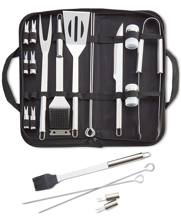 Tools of the Trade 21-Pc. BBQ Tool Set, Created for Macy's - White