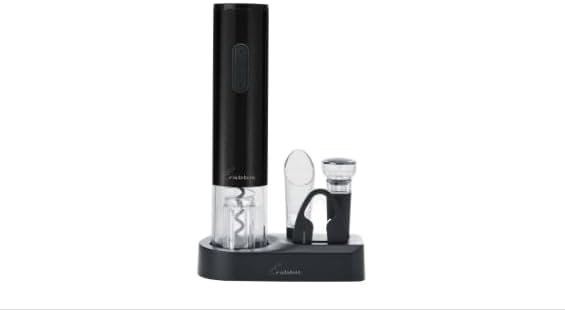 Black Rabbit Stainless Steel Wine Opener Set, 5 Pieces