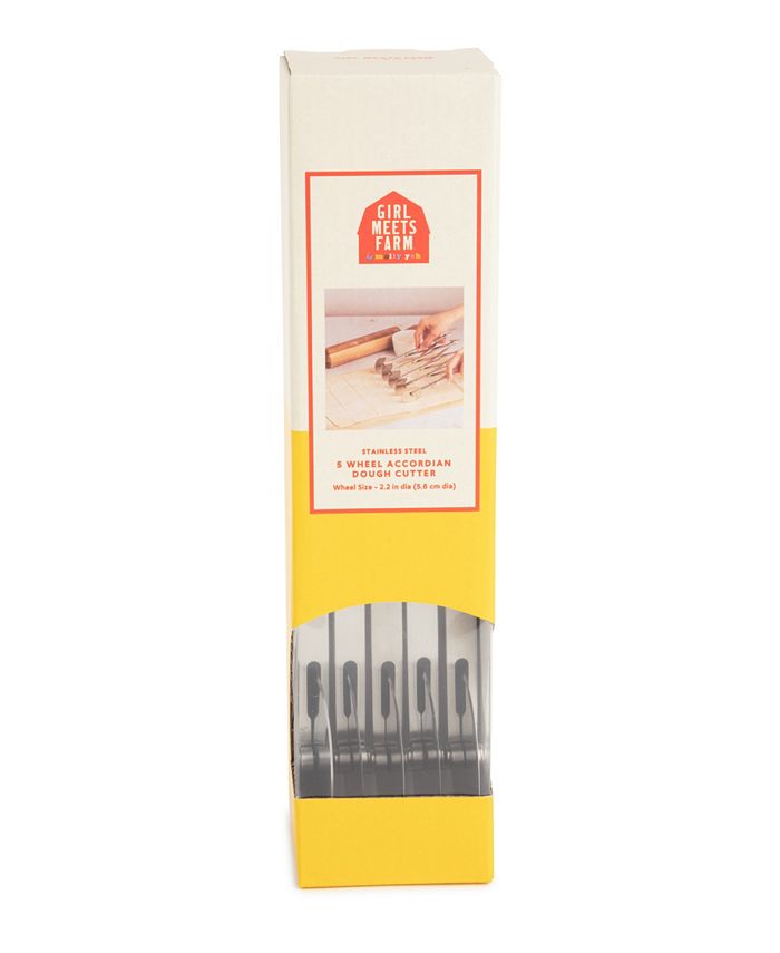 Girl Meets Farm by Molly Yeh 5-Wheel Accordion Dough Cutter - Silver