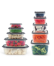 Art & Cook 20-Pc. Vented Plastic Food Storage Set - Gray