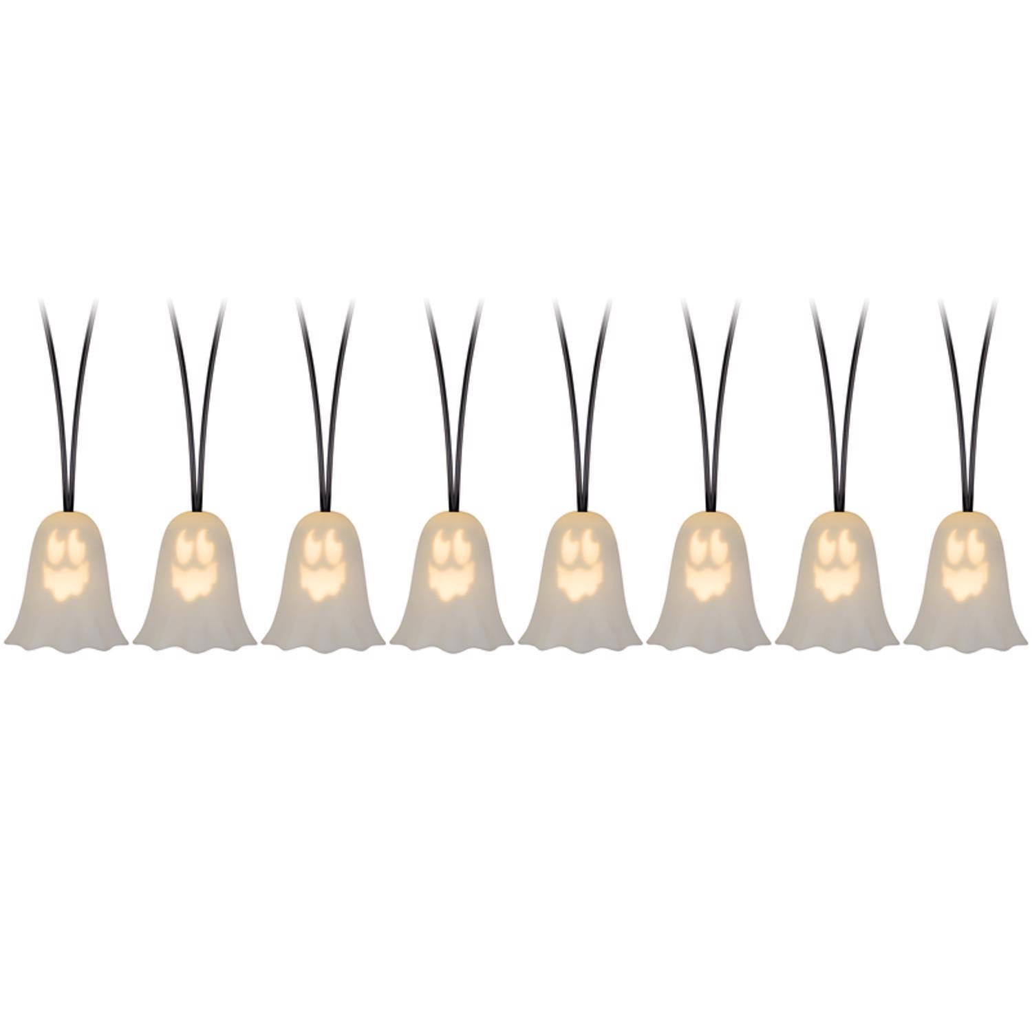 Gemmy 3 in. LED Prelit Musical Ghosts String Lights
