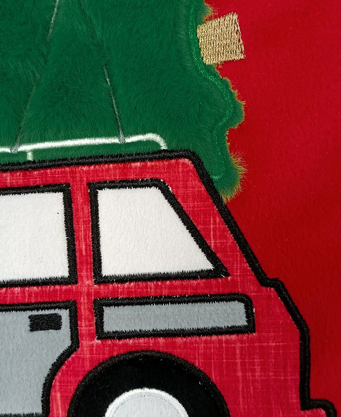 Home for the Holidays Car Bath 2 Piece Set - Red - Shower Curtain