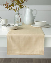 Benson Mills Madison Solid Table Runner, 16" x 80" - Tan/Beige