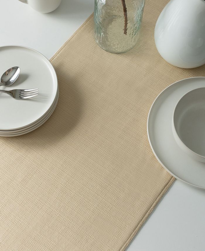 Benson Mills Madison Solid Table Runner, 16" x 80" - Tan/Beige
