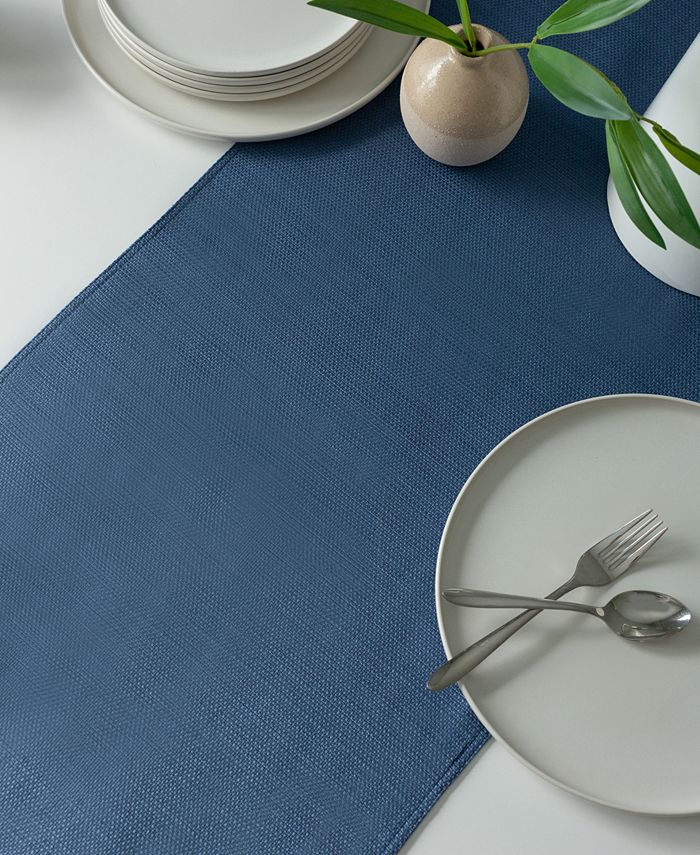 Benson Mills Madison Solid Table Runner, 16" x 80" - Blue