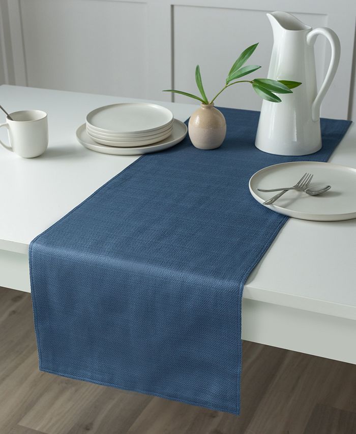 Benson Mills Madison Solid Table Runner, 16" x 80" - Blue