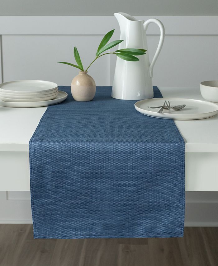 Benson Mills Madison Solid Table Runner, 16" x 80" - Blue