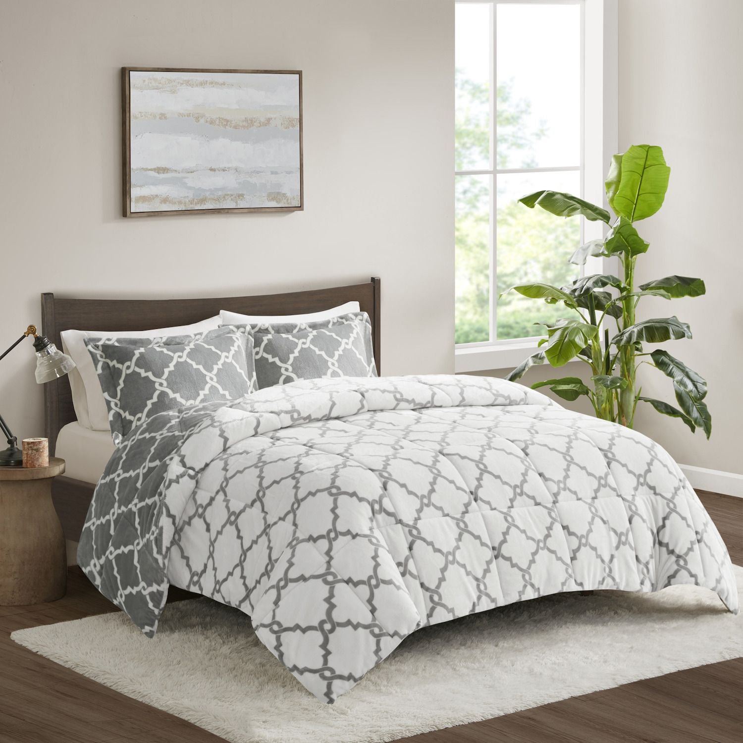 True North by Sleep Philosophy Alston Plush Reversible Comforter Set