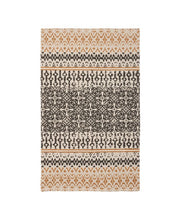 French Connection Stonewash Printed Cotton 36" x 60" Doina Palm Accent Rug - Brown - 36" x 60"