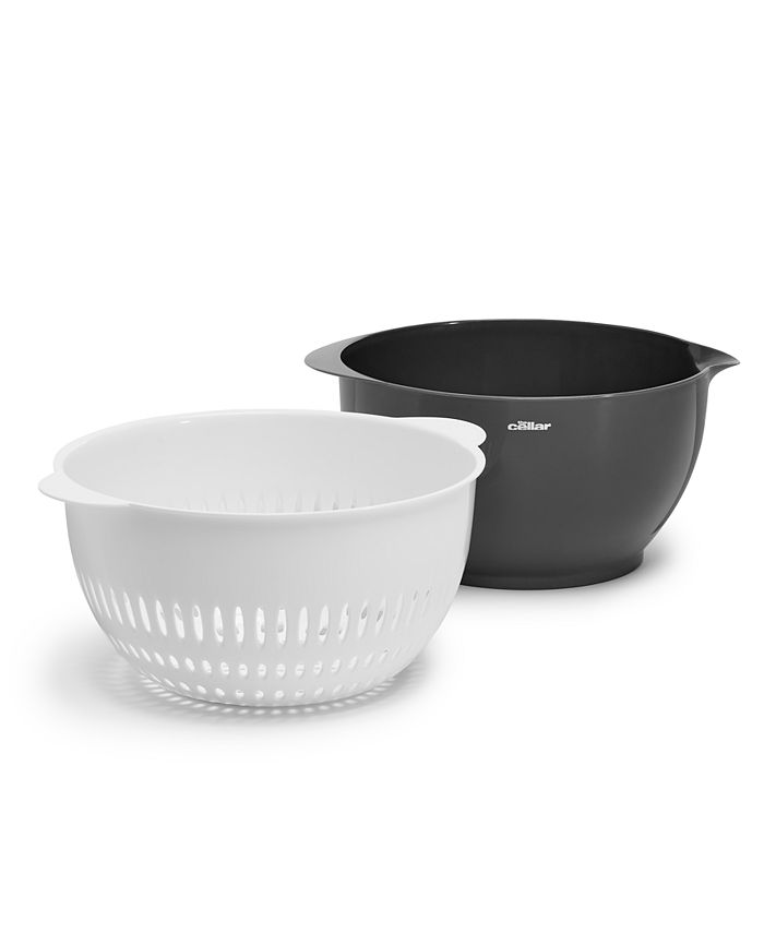 The Cellar 2-Piece Colander & Bowl Set - White