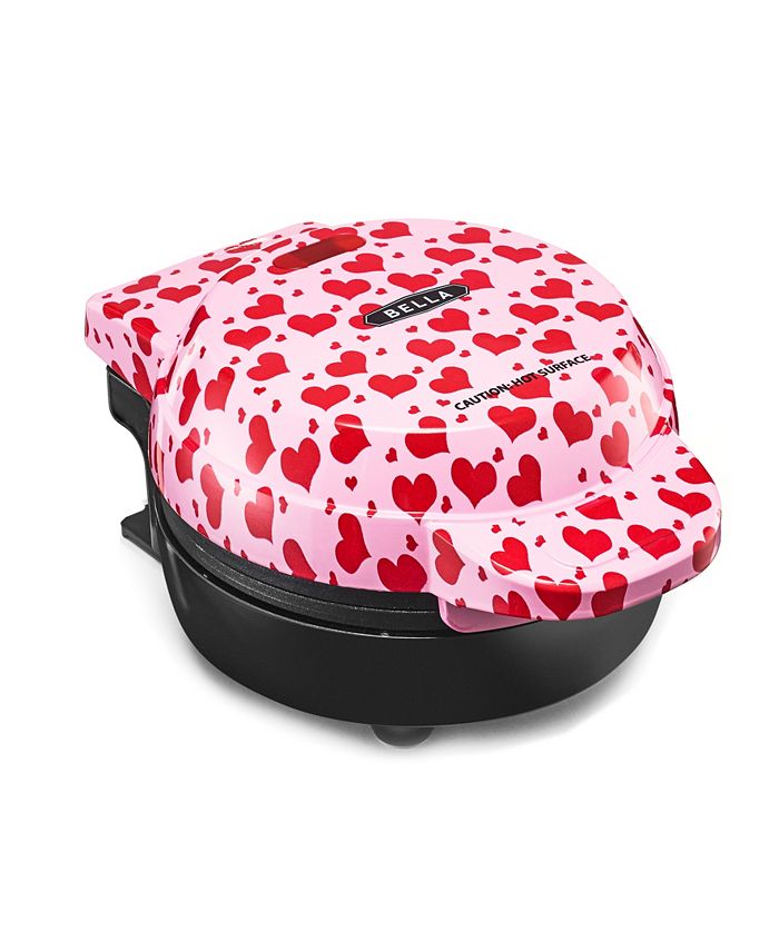 Bella Mini Heart Waffle Maker  - Pink