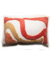 Jill Zarin Abstract Shag Decorative Pillo Rust 12 x 20 Decorative Pillow