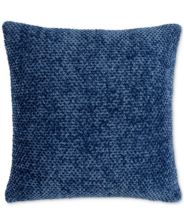 Lush Decor Braided Decorative Pillow, 18" x 18" - Blue - 18" Square Decorative Pillow