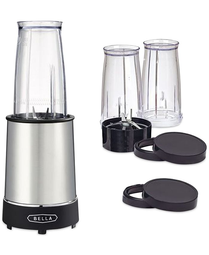 Bella 8-Pc. Personal 285-Watt Rocket Blender  - Black