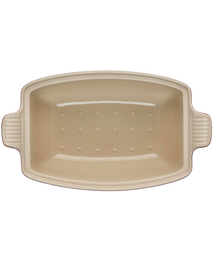 Le Creuset Heritage Stoneware 4.5 Quart Deep Baker with Lid - Red - 4.5 Quart