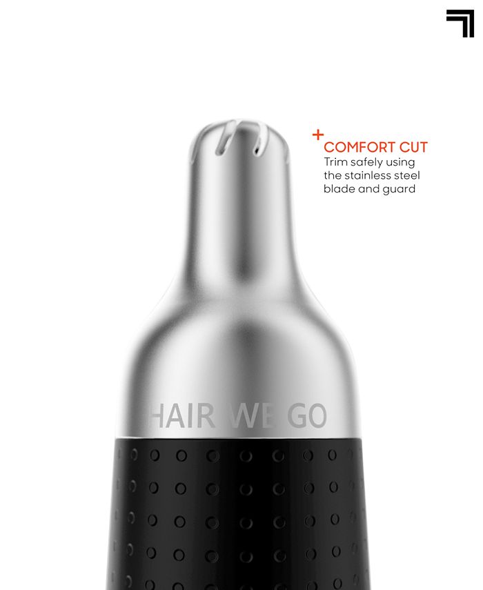 Sharper Image Cordless Water-Resistant Nose + Ear Trimmer - Black