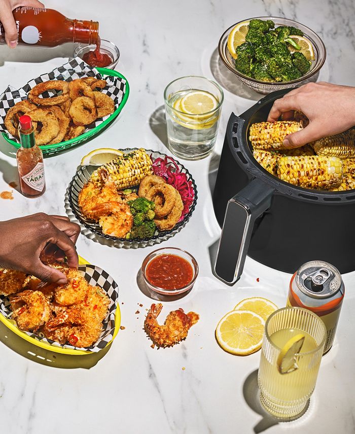 Crux 3.7-Qt. 1300 Watt Nonstick Digital Air Fryer - Black