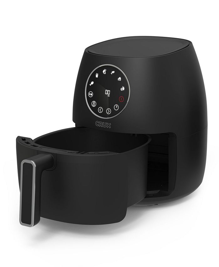 Crux 3.7-Qt. 1300 Watt Nonstick Digital Air Fryer - Black