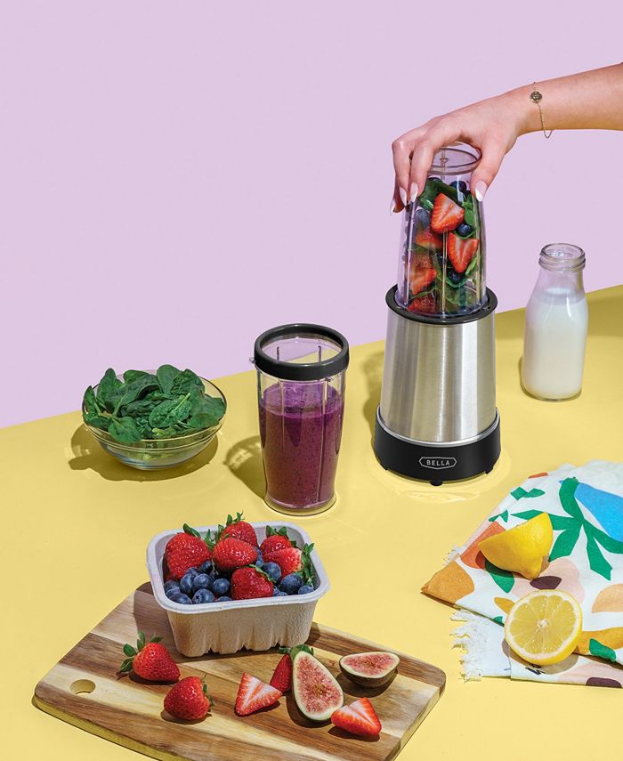 Bella 8-Pc. Personal 285-Watt Rocket Blender  - Black