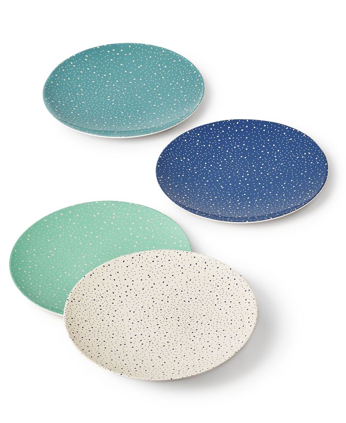 The Cellar Set of 4 Melamine Dinner Plates - White