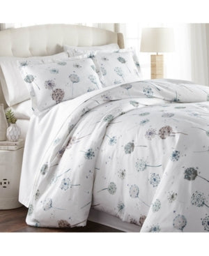 Luxury Dandelion Dreams 2 Pc. Duvet Cover Set, Twin/Twin Xl - White