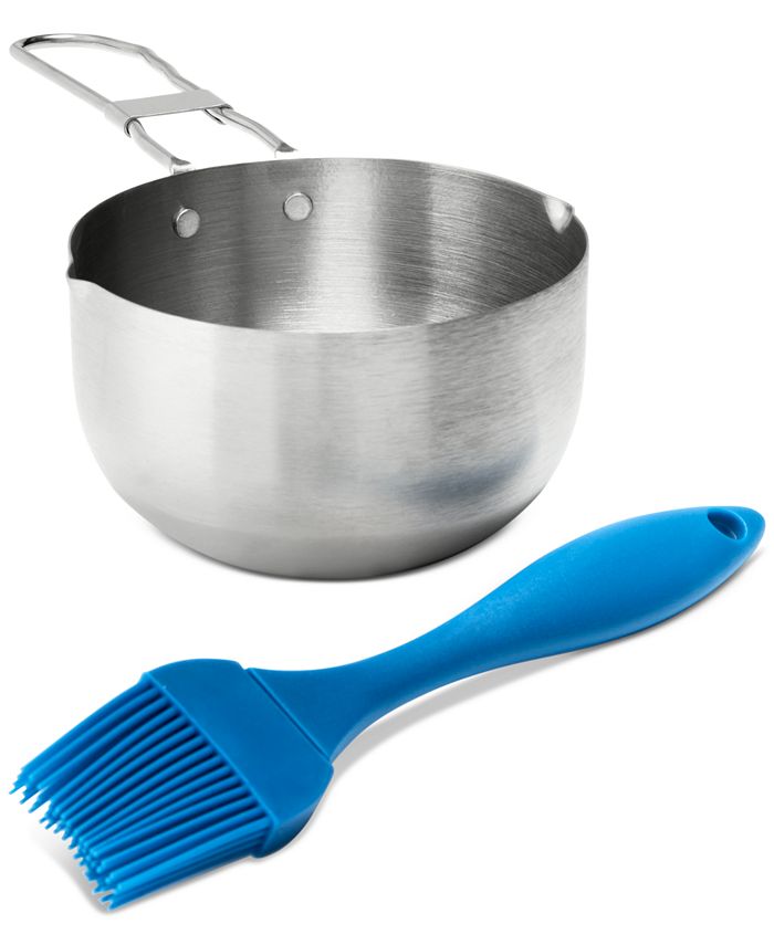 The Cellar Saucepan and Brush  - White  - Open Box