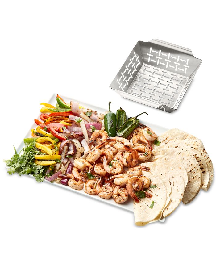 The Cellar Set of 2 Grill Baskets - White