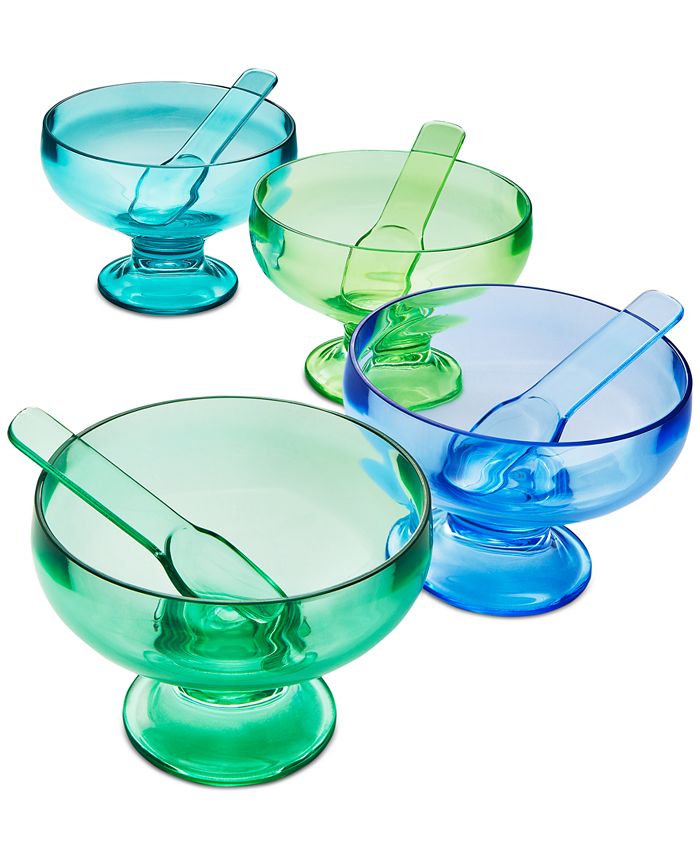 The Cellar Set of 4 Ice Cream Cups with Spoons