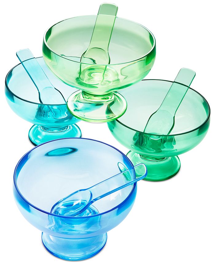 The Cellar Set of 4 Ice Cream Cups with Spoons