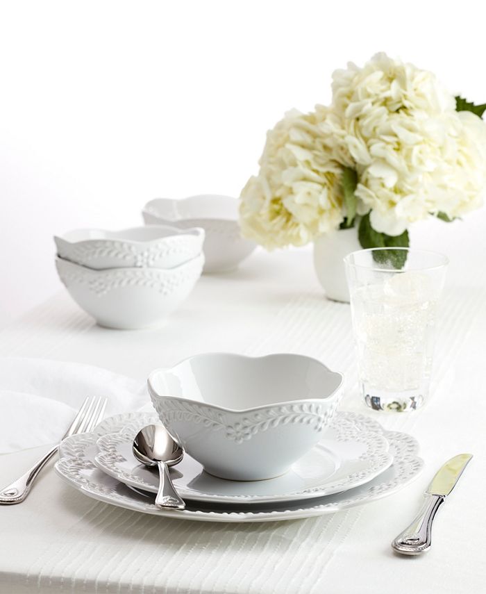 Lenox Chelse Muse Floral 4-Pc. Place Setting - White