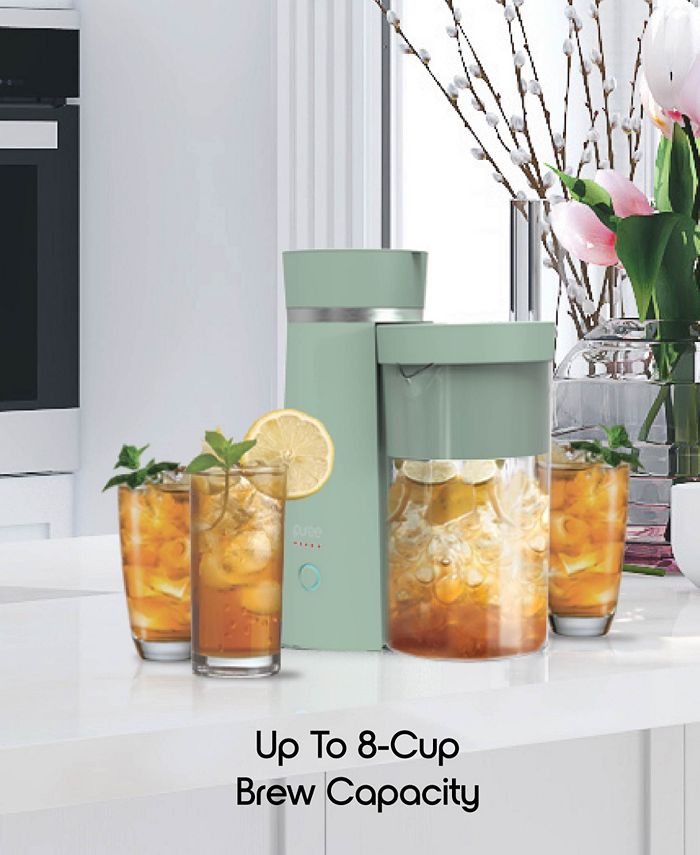 Tzumi Puree Iced Tea and Iced Coffee Maker, 2-Quart  - Green