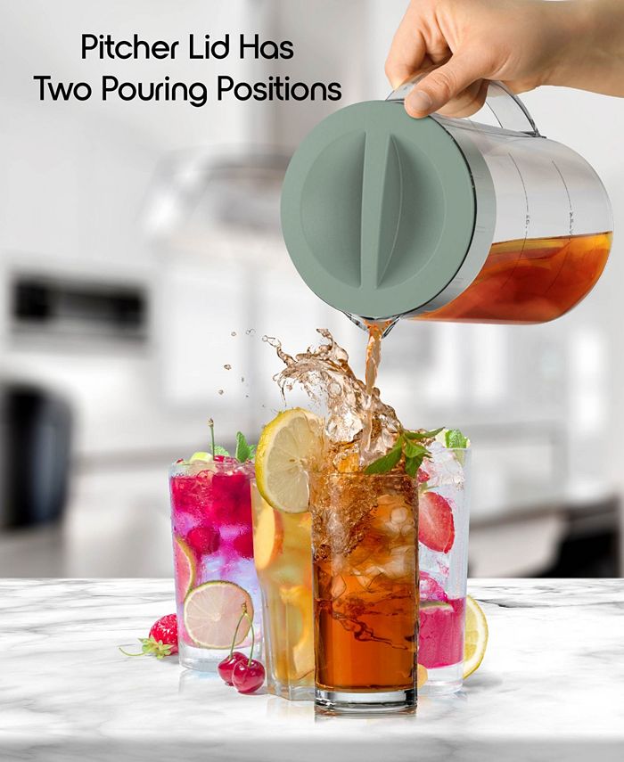 Tzumi Puree Iced Tea and Iced Coffee Maker, 2-Quart  - Green