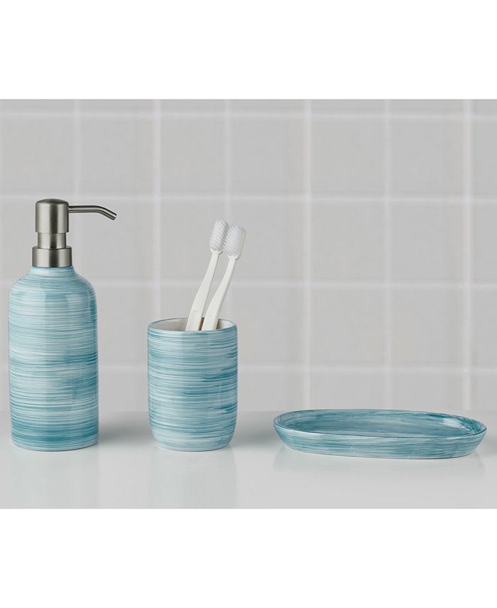 Lavender and Sage 16-Pc. Bathroom Accessory Sets - Blue - Bath Set