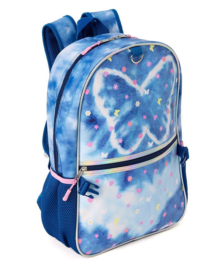 Girl's Tie Dye Butterfly Backpack Headphone Lunch Set - Multi - ONE SIZE