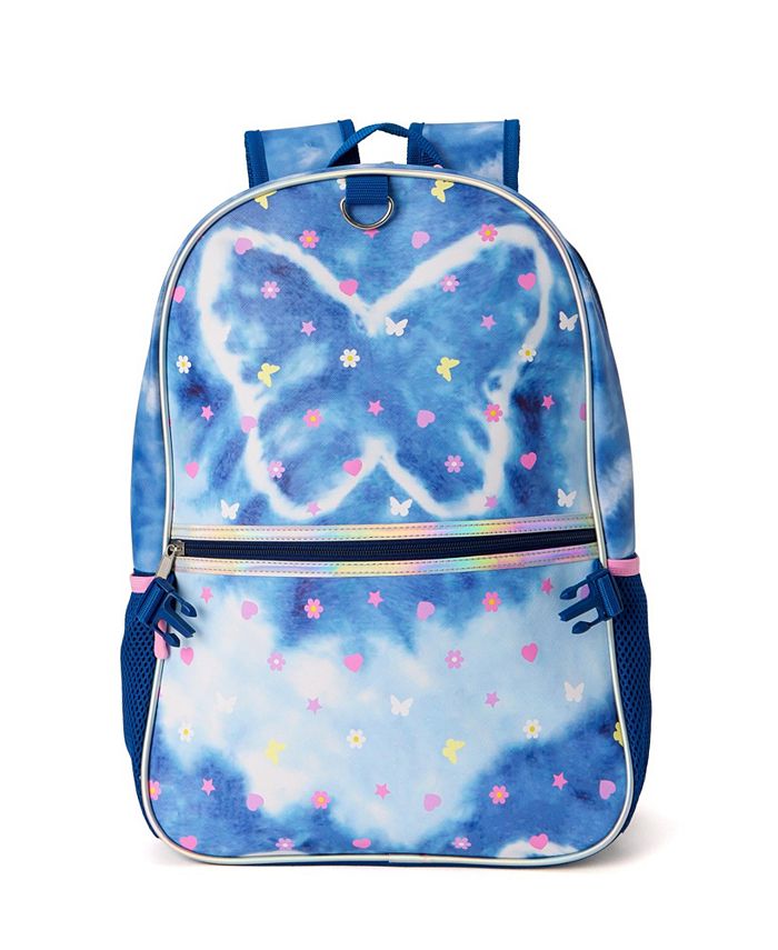 Girl's Tie Dye Butterfly Backpack Headphone Lunch Set - Multi - ONE SIZE