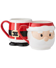 Holiday Lane Set of 2 Stackable Christmas Mugs