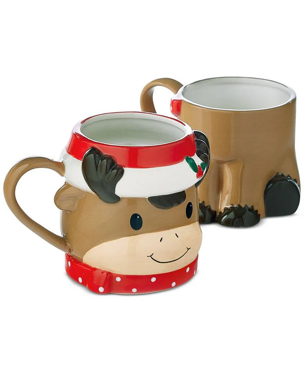 Holiday Lane Set of 2 Stackable Christmas Mugs