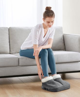 Sharper Image Heated Electric Adjustable Foo Grey ONE SIZE