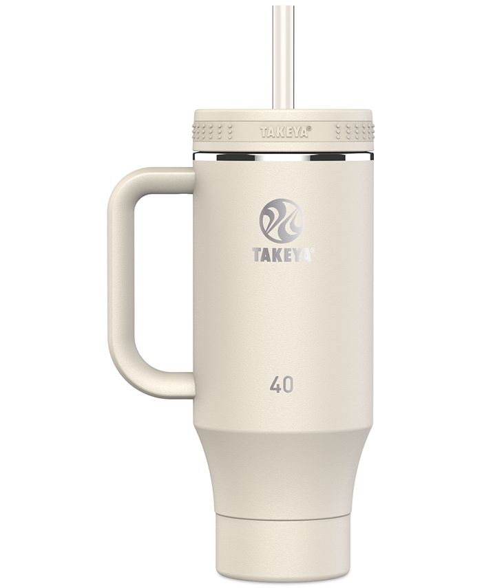 Takeya Fixed Handle 40-Oz. Insulated Stainless Steel Tumbler