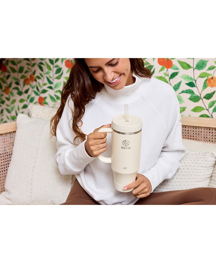 Takeya Fixed Handle 40-Oz. Insulated Stainless Steel Tumbler