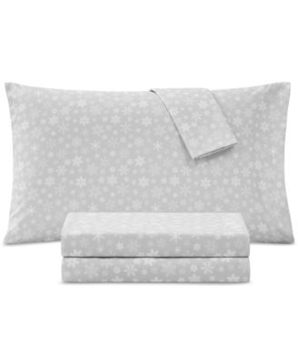 Sanders Printed Microfiber 4-Pc. Sheet Holiday Foliage Full Sheet Set