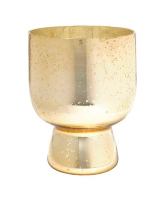 Mikasa Mikasa Mercury Glass Hurricane Gold 8.5 inches