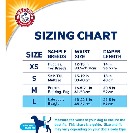 Arm & Hammer Female Dog Diapers, Size Large, 12 Count | Ultra-Absorbent with Leak-Proof Protection - Open Box