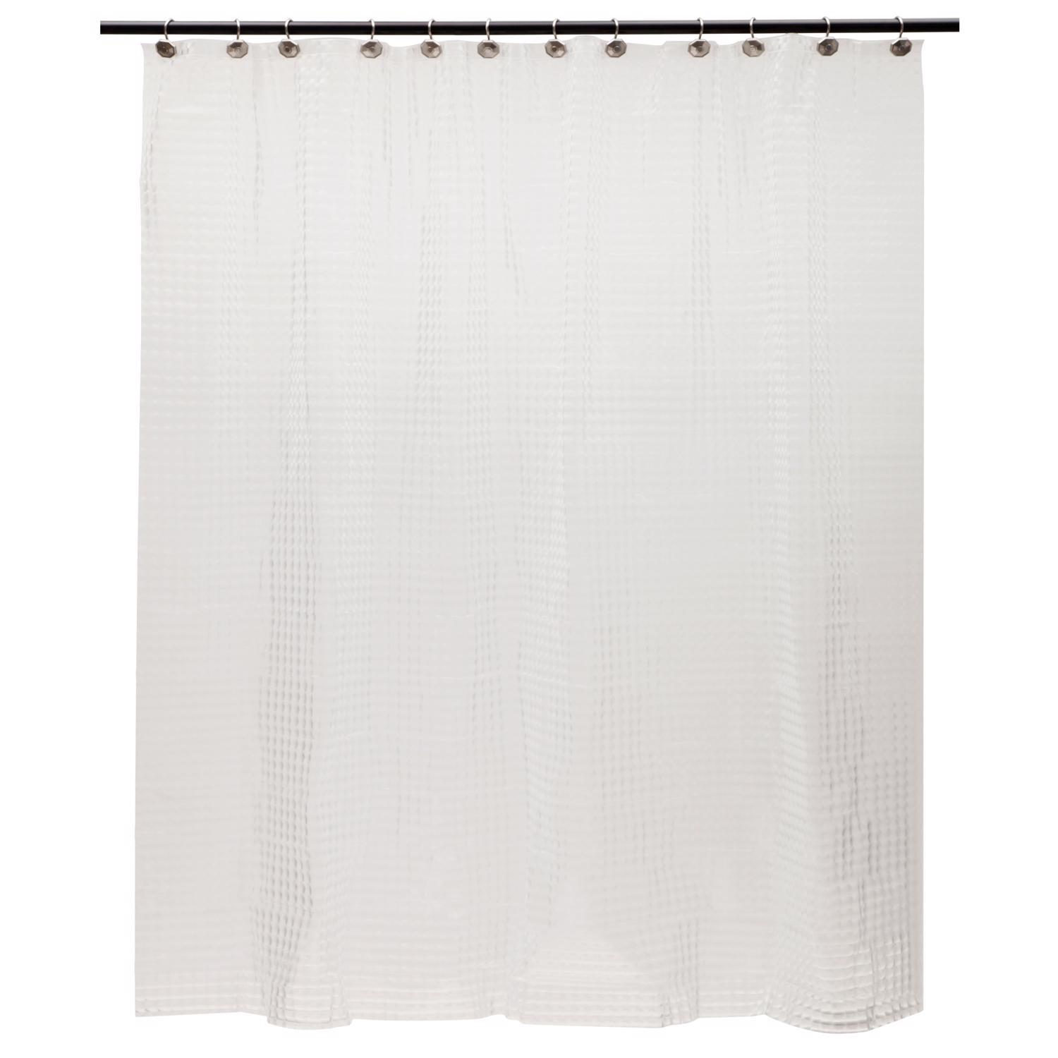 Kenney 72 in. H X 70 in. W Clear Embossed Shower Curtain Liner PEVA