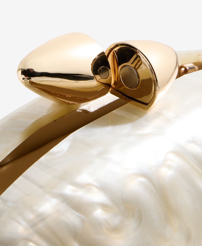 I.N.C. International Concepts Acrylic Shell Clutch, Exclusively at Macy's - Tan/Beige