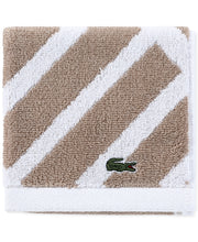 Lacoste Home Shadow Diamond Cotton Washcloth, 13" X 13" Bedding