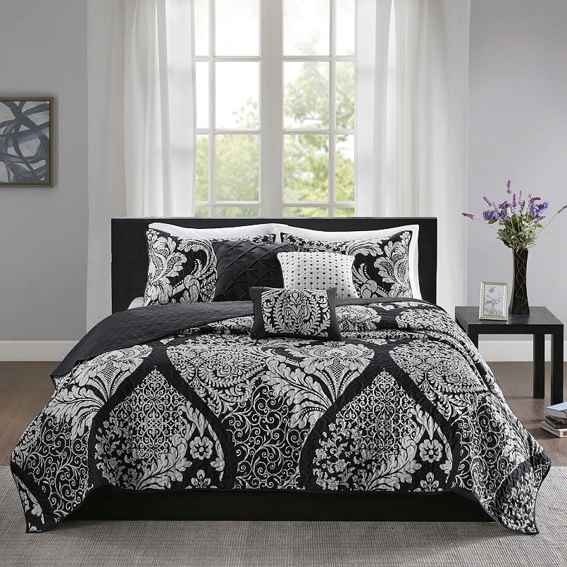 Madison Park Marcella 6-pc. Duvet Cover Set with Throw Pillows