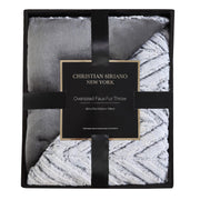 Christian Siriano New York® Faux Fur Snow Leopard Gift Boxed Throw